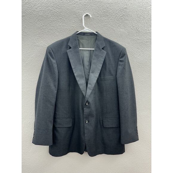 Barrington Mens Suit Cost Size 44S Gray Two Button Up Single Breasted - Picture 1 of 14
